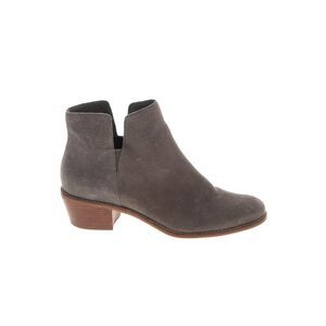 Cole Haan Abbot Chelsea Suede Taupe Booties Stormcloud Grey Slip On Sz 9 -FLAWED